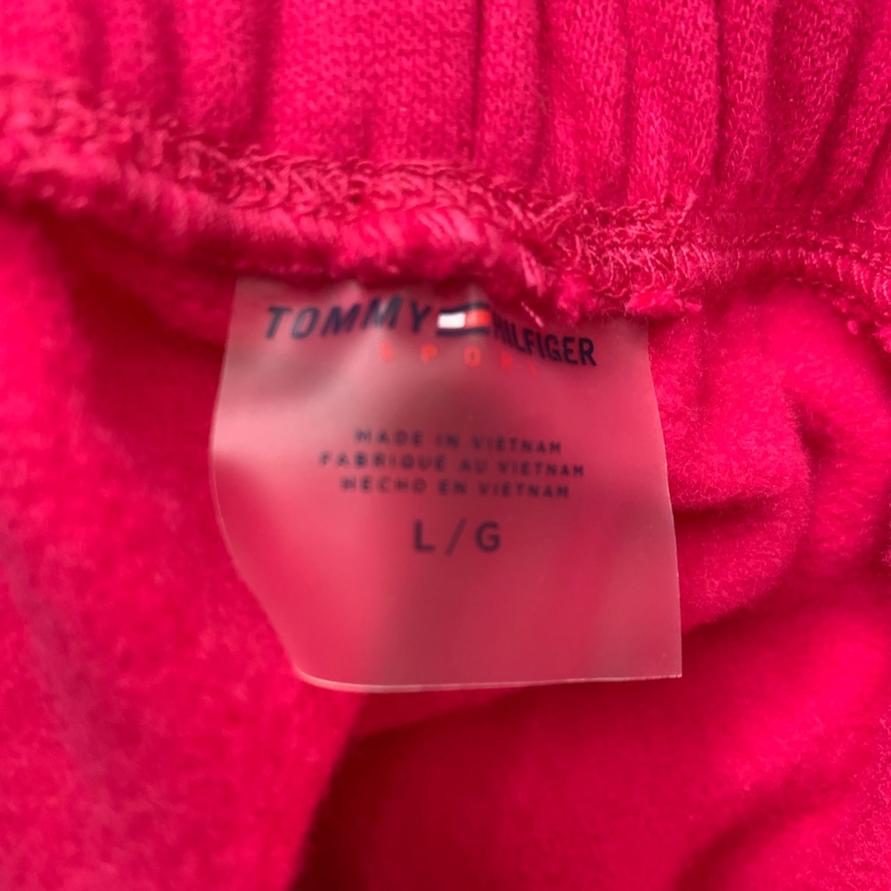SOLD! Tommy Hilfiger Sport Hot Pink Boyfriend Sweatpants in Size Large - Picture 10 of 14